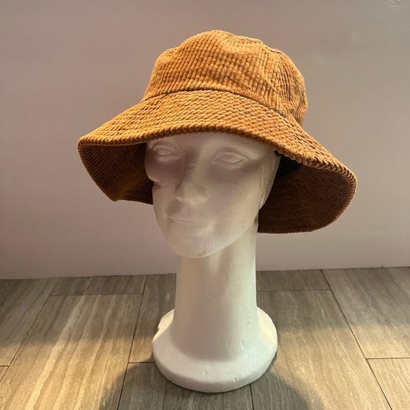 David and Young Accessories - Nwot David & Young Bucket Hat OSFM Rust Brown Corduroy 100% Cotton Unisex